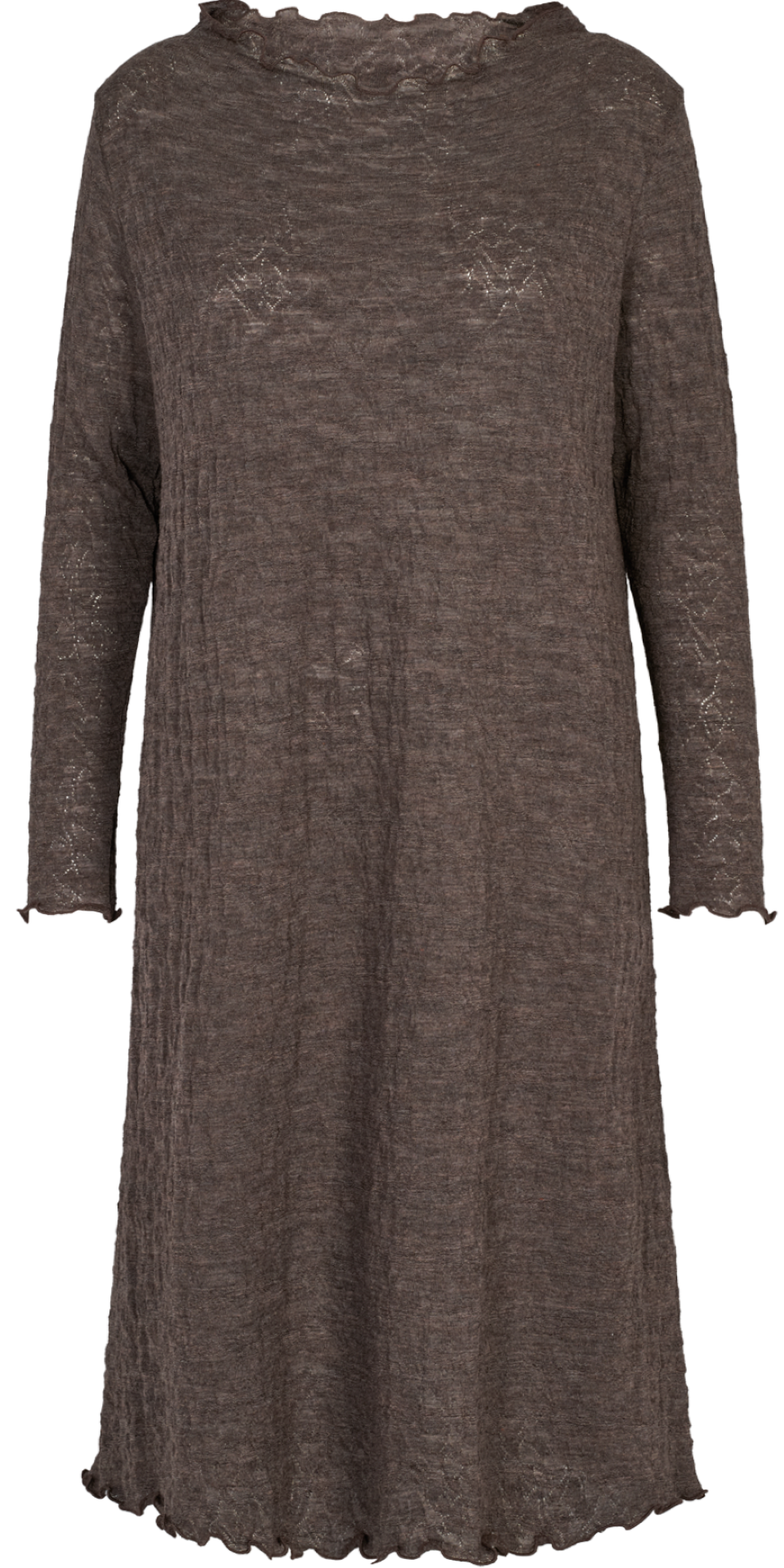 Oversize dress jacquard merino